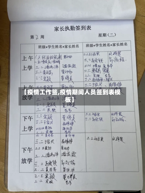 【疫情工作签,疫情期间人员签到表模板】-第1张图片