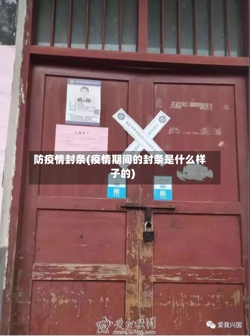 防疫情封条(疫情期间的封条是什么样子的)-第1张图片