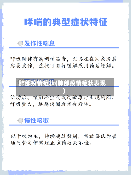 肺部疫情症状(肺部疫情症状表现)-第1张图片