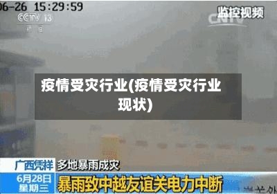 疫情受灾行业(疫情受灾行业现状)-第2张图片