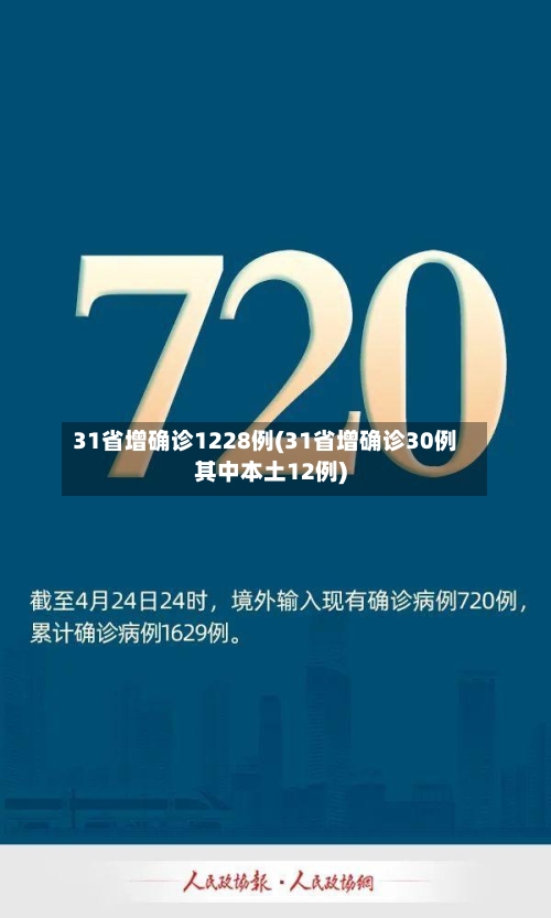 31省增确诊1228例(31省增确诊30例其中本土12例)-第2张图片