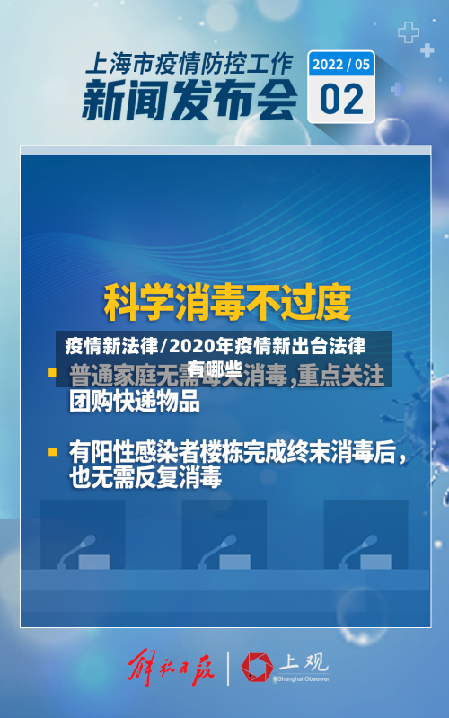 疫情新法律/2020年疫情新出台法律有哪些-第2张图片