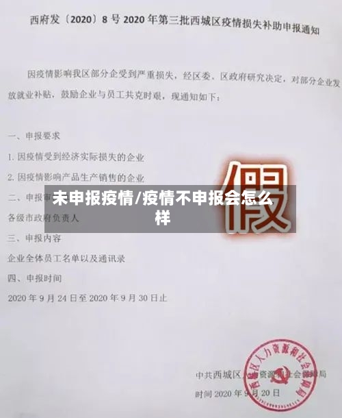 未申报疫情/疫情不申报会怎么样-第1张图片