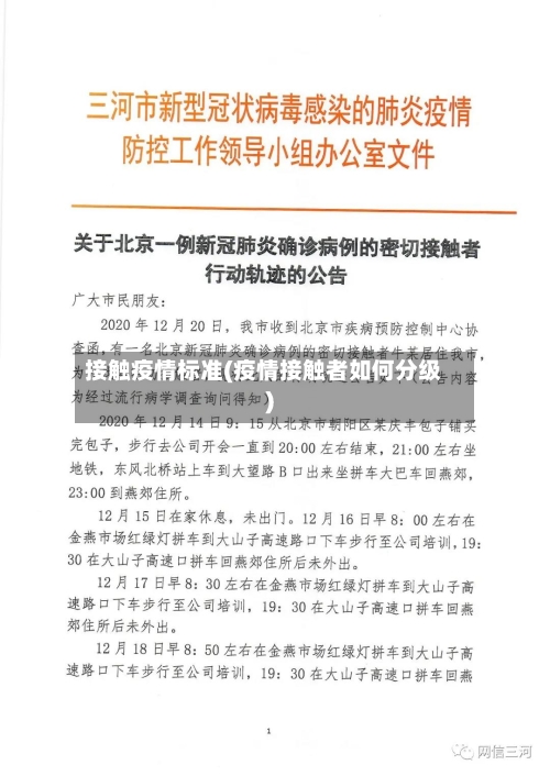 接触疫情标准(疫情接触者如何分级)-第2张图片