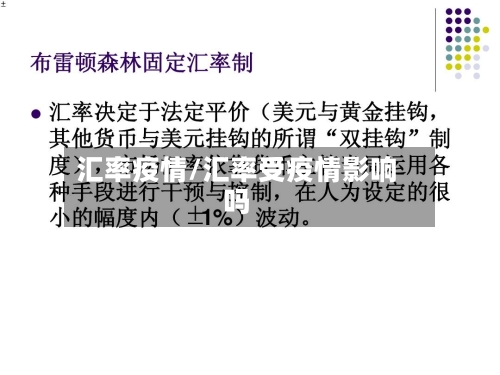 汇率疫情/汇率受疫情影响吗-第1张图片