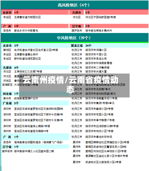 云南州疫情/云南省疫情动态-第3张图片