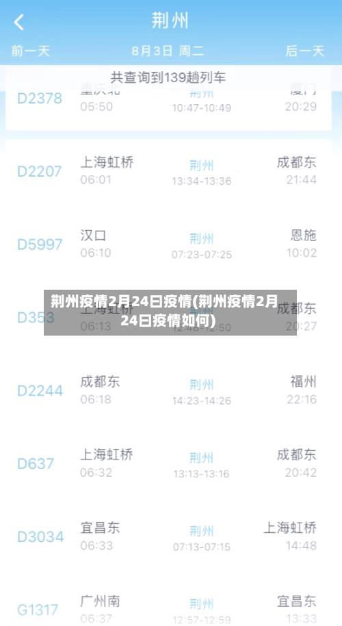 荆州疫情2月24曰疫情(荆州疫情2月24曰疫情如何)-第1张图片